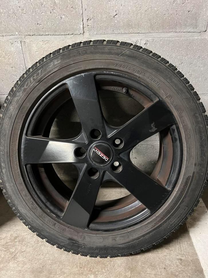 DEZENT 16 inch VW Audi wintervelgen en bandenset, Auto-onderdelen, Banden en Velgen, Banden en Velgen, Winterbanden, 16 inch, Gebruikt