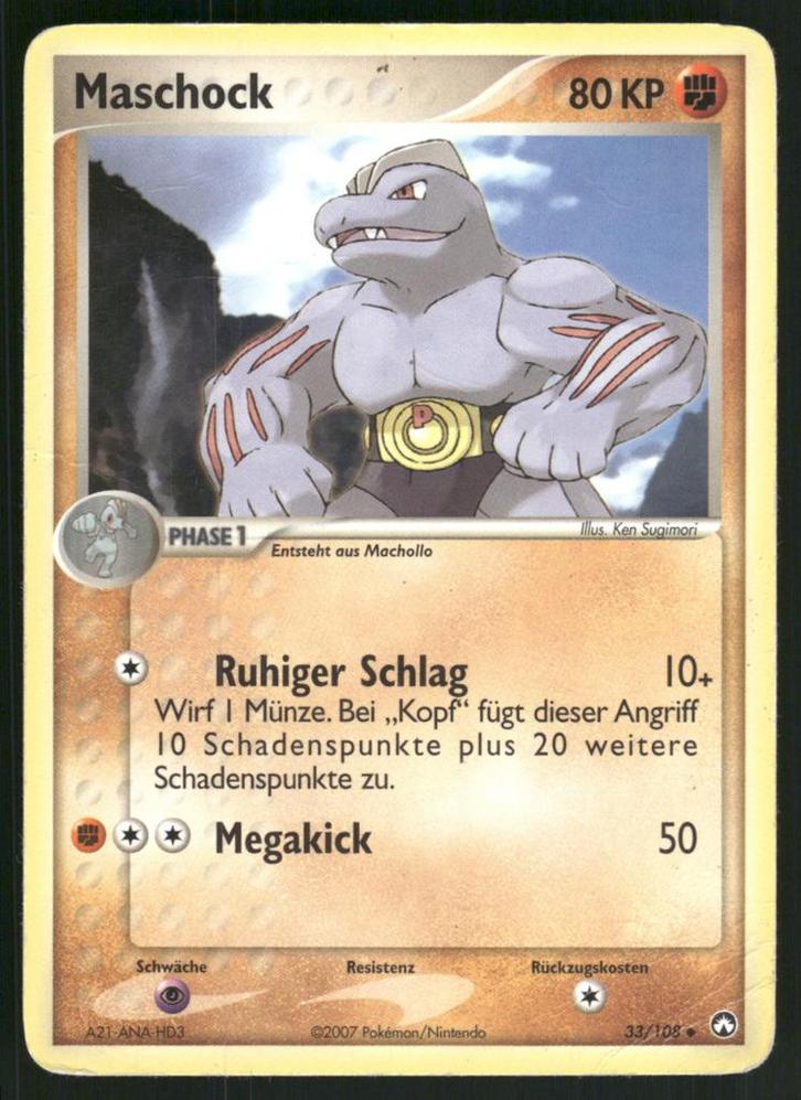 Machoke 33/108 - Power Keepers (NM), Hobby en Vrije tijd, Verzamelkaartspellen | Pokémon, Gebruikt, Verzenden