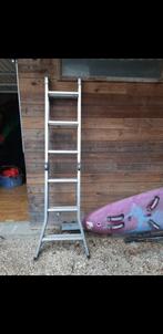 vouwladder, 2 tot 4 meter, Ladder, Opvouwbaar of Inschuifbaar, Zo goed als nieuw