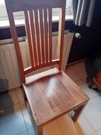 4 chaises en teak, Maison & Meubles, Chaises, Quatre, Brun, Autres matériaux, Utilisé