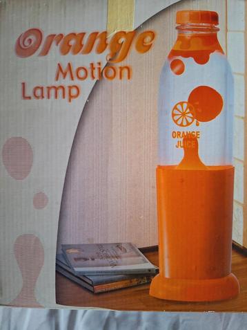 Lava motion lamp Vintage, juice motion lamp orange