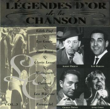 CD- Légendes D'Or De La Chanson Vol. 3- VANDAAG à 1€