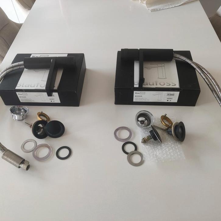 Lot de 2 robinets Blaufoss, Doe-het-zelf en Bouw, Sanitair, Gebruikt, Kraan, Chroom, Ophalen