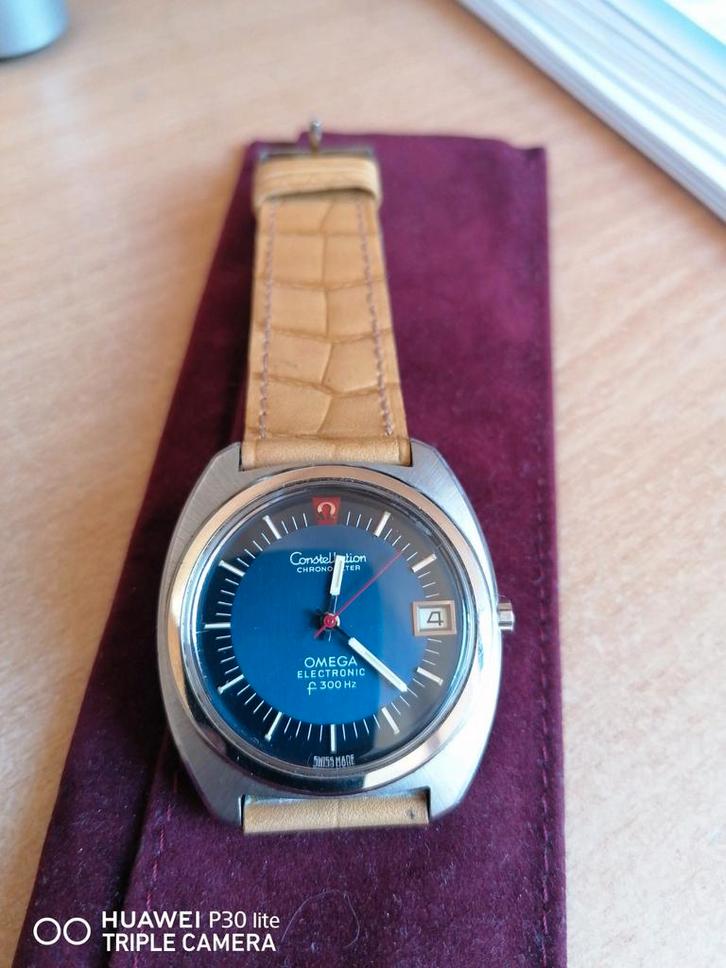 Omega-constellatie F300Hz, Handtassen en Accessoires, Horloges | Heren, Omega, Staal, Staal, Ophalen of Verzenden