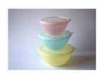 Tupperware Vintage Retro Pastel Set van 3, Ophalen of Verzenden, Zo goed als nieuw, Blauw