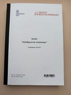Inleiding tot de criminologie, Boeken, Ophalen, Zo goed als nieuw, Hoger Onderwijs, Die keure