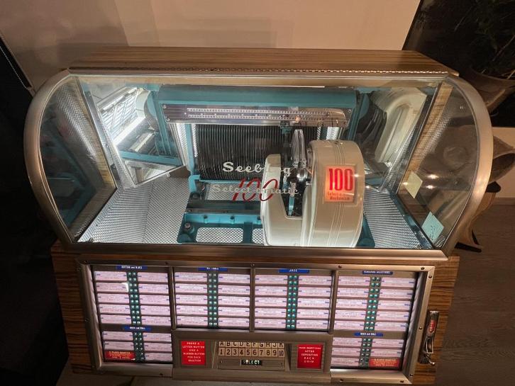 juckebox seeburg M100B, Collections, Machines | Jukebox, Comme neuf, Seeburg, 1950 à 1960, Enlèvement