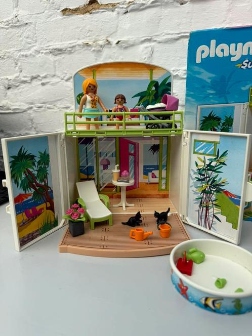 Playmobil 6159 Speelbox Zonneterras, Kinderen en Baby's, Speelgoed | Playmobil, Zo goed als nieuw, Complete set, Ophalen of Verzenden