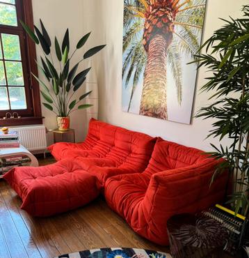TOGO LIGNE ROSET ORANGE als nieuw en volledig vlek-vrij! beschikbaar voor biedingen