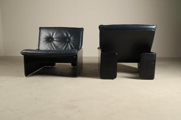 Pair of “Jeans Rondo” Easy Chairs by Erik Deforce, 1972 beschikbaar voor biedingen