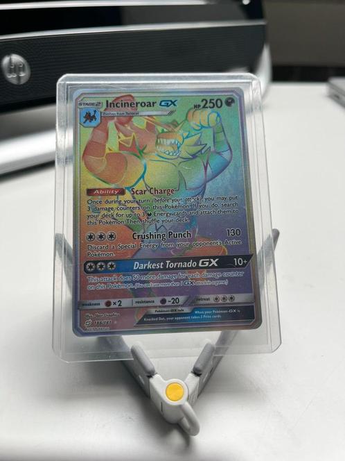 Incineroar GX – Rainbow Secret Rare – Team Up – 188/181, Hobby en Vrije tijd, Verzamelkaartspellen | Pokémon, Nieuw, Losse kaart