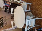 wit tafeltje, 105cm diameter, Ophalen, Gebruikt