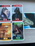 4x cartes star wars + 1 autocollant Carrefour 45, Comme neuf, Enlèvement ou Envoi