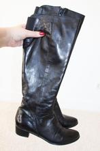 Belles bottes rembourrées en cuir s27 (taille 39½) €95, -, Vêtements | Femmes, Chaussures, Everybody, Comme neuf, Bottes hautes