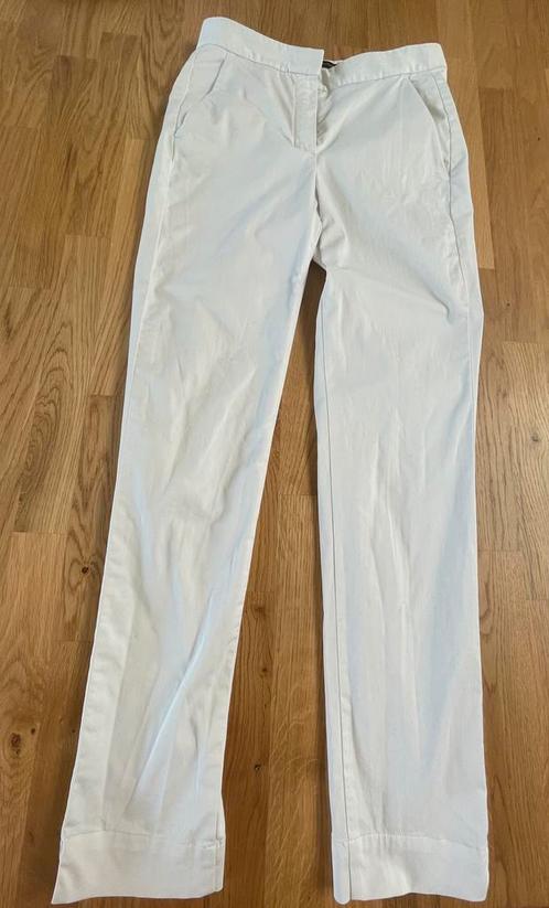Pantacourt blanc Massimo Dutti t.34, Kleding | Dames, Broeken en Pantalons, Zo goed als nieuw, Maat 34 (XS) of kleiner, Wit, Driekwart