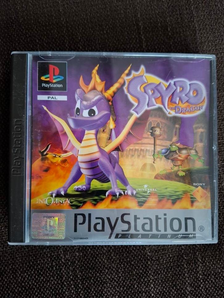 PS1 Spyro The dragon (compleet), Games en Spelcomputers, Games | Sony PlayStation 1, Zo goed als nieuw, Ophalen of Verzenden