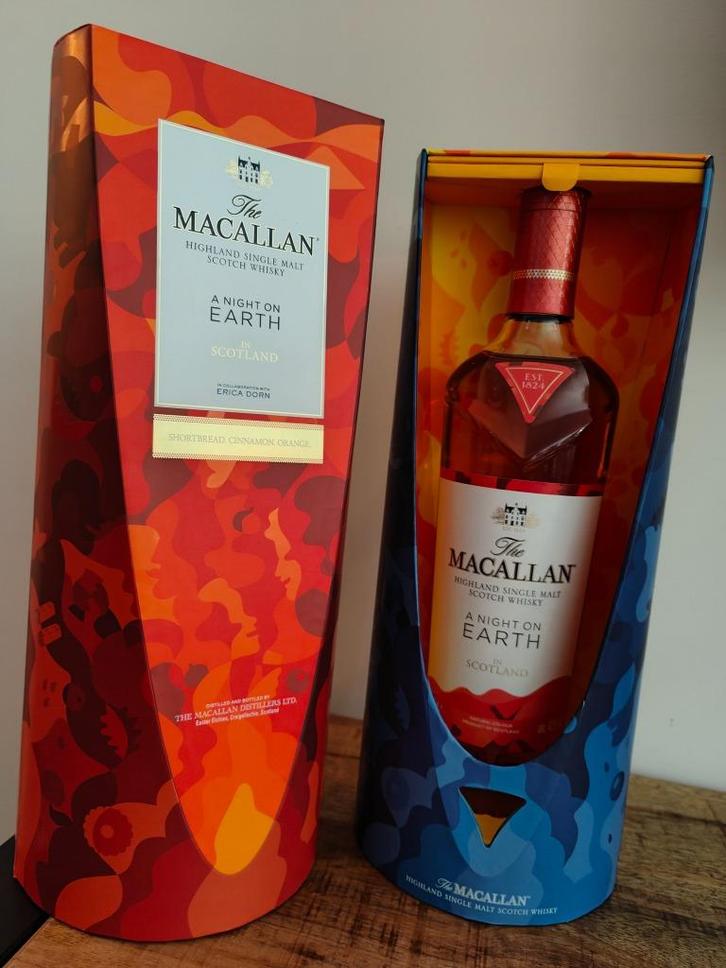 Macallan - A Night on Earth in Scotland 43% - 2022 Edition!!, Verzamelen, Wijnen, Nieuw, Overige typen, Overige gebieden, Vol
