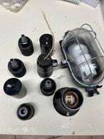 Zwarte buitenlamp + chokee’s, Ophalen, Zo goed als nieuw