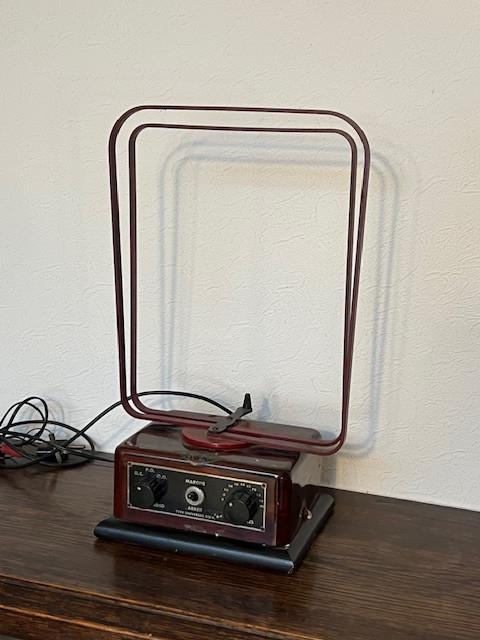 Antieke radio antenne, raamantenne, A.R.E.C., Antiek en Kunst, Antiek | Tv's en Audio, Ophalen