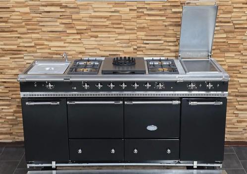 🔥Luxe Fornuis Lacanche 180cm zwart rvs 3 ovens full option!, Elektronische apparatuur, Fornuizen, Zo goed als nieuw, Tussenbouw