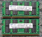 Mémoire PC portable DDR2 2GB 667Mhz (2x1GB), Informatique & Logiciels, 2 GB, Utilisé, Laptop, DDR2