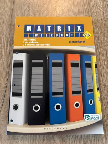 Matrix wiskunde 5/6, Statistiek, leerwerkboek, Enlèvement, Neuf