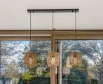 Landelijke rotan hanglamp Manila van Lampenlicht, Huis en Inrichting, Lampen | Hanglampen, Ophalen, 50 tot 75 cm, Metaal, Landelijk