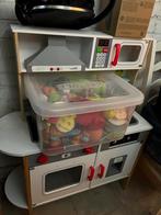 Kitchenette en bois avec jouets, Enlèvement, Comme neuf, Bois, Jouer à la cuisine