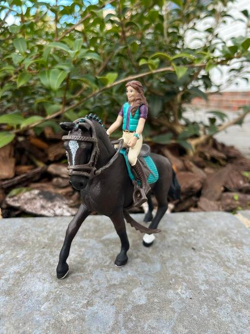 Schleich ruiter en paard, Collections, Jouets, Comme neuf, Enlèvement ou Envoi