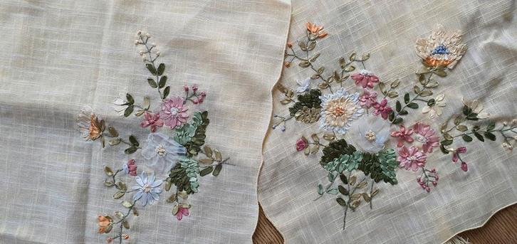 Nappes en lin, Antiek en Kunst, Antiek | Tapijten, Tafelkleden en Textiel, Ophalen