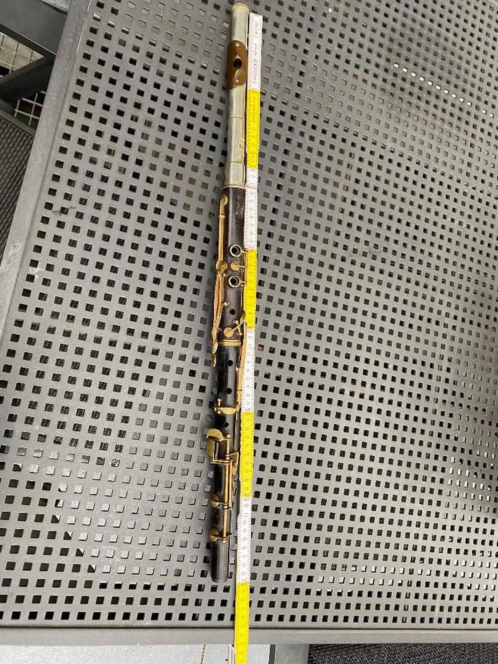 Dwarsfluit uit 19 de eeuw, Musique & Instruments, Instruments à vent | Flûtes traversières & Piccolos, Utilisé, Flûte traversière