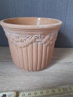 Cache pot Terra cotta bloemmotief, Tuin en Terras, Binnen, Rond, Gebruikt, Ophalen of Verzenden