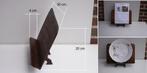 Steun, standaard in bruin hout voor boek, blad of bord., Huis en Inrichting, Woonaccessoires | Krantenbakken en Lectuurbakken
