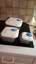3 vierkante potjes , microgolf bestendig, Enlèvement