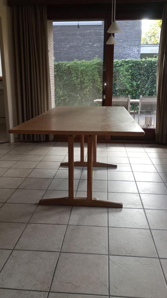 Shaker tafel Mogensen - Deens - vintage, Huis en Inrichting, Tafels | Eettafels, Gebruikt, Rechthoekig, Eikenhout, Ophalen