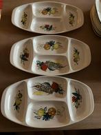 3 grote serveerschotels, Ophalen