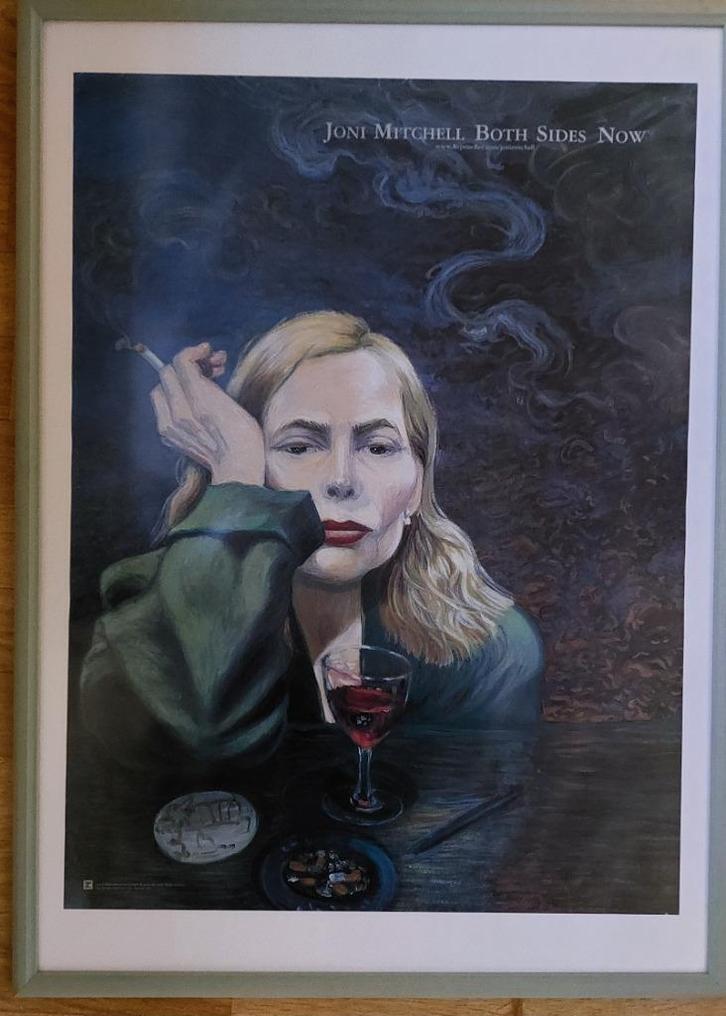 Maxi Poster self portrait Joni Mitchell Both Sides Now 2000, Antiek en Kunst, Kunst | Tekeningen en Fotografie, Ophalen