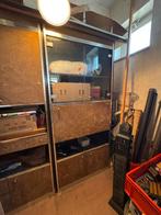 vintage bruin fluwelen woonkamermeubilair, Huis en Inrichting, Kasten | Kleerkasten, Ophalen, Gebruikt