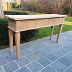 Sidetable uit massieve teak. Geluchtgomd., Huis en Inrichting, Tafels | Sidetables, Ophalen of Verzenden, Zo goed als nieuw