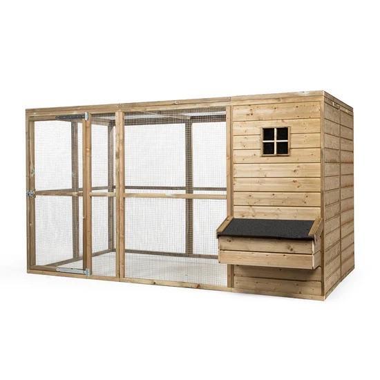 Houten Kippenhok Luuk | Nachthok + Ruime Ren | Glorenza, Dieren en Toebehoren, Pluimvee | Toebehoren, Nieuw, Kippenhok of Kippenren