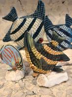 Decoratieve vissen op stukje fosiel, Ophalen of Verzenden, Zo goed als nieuw