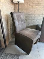 Eetkamerstoelen met handvat en wieltjes, Huis en Inrichting, Stoelen, Ophalen, Zo goed als nieuw, Stof