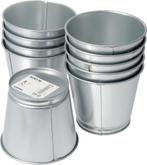 IKEA Bloempotjes   verzinkt 9 cm per 5  potjes, Ophalen, Rond, Nieuw, Tuin