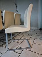 ​Set van 10 comfortabele moderne sledestoelen (Crème), Huis en Inrichting, Ophalen, Metaal