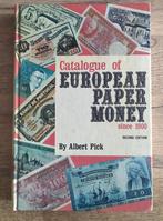 Catalogue du papier-monnaie européen depuis 1900 -2e édition, Enlèvement ou Envoi, Livre ou Ouvrage de référence