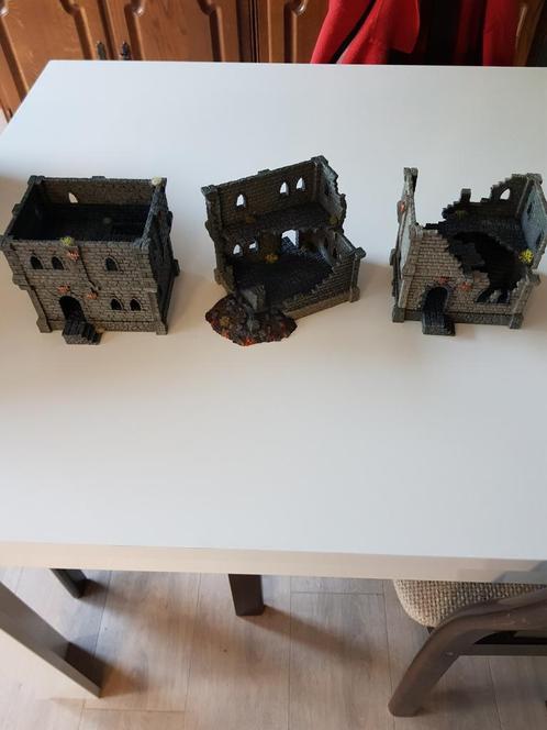 resin gebouwen, tabletop 28mm 1/56, terrein stukken, Hobby en Vrije tijd, Wargaming, Zo goed als nieuw, Overige soorten, Accessoires