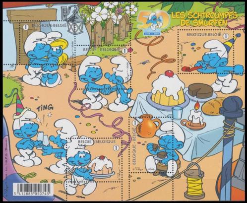 Postzegelvel BL159 De Smurfen (Peyo), Postzegels en Munten, Postzegels | Europa | België, Frankeerzegel, Postfris, Verzenden