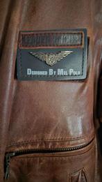 Leren heren jas maat 3XL, Kleding | Heren, Jassen | Winter, Ophalen, Zo goed als nieuw, Overige maten, Bruin