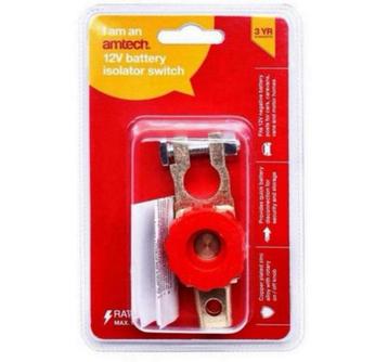 Amtech 12V Battery isolator switch - Accu schakelaar knop beschikbaar voor biedingen