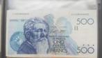 Biljet van 500 frank, Postzegels en Munten, Bankbiljetten | België, Ophalen of Verzenden